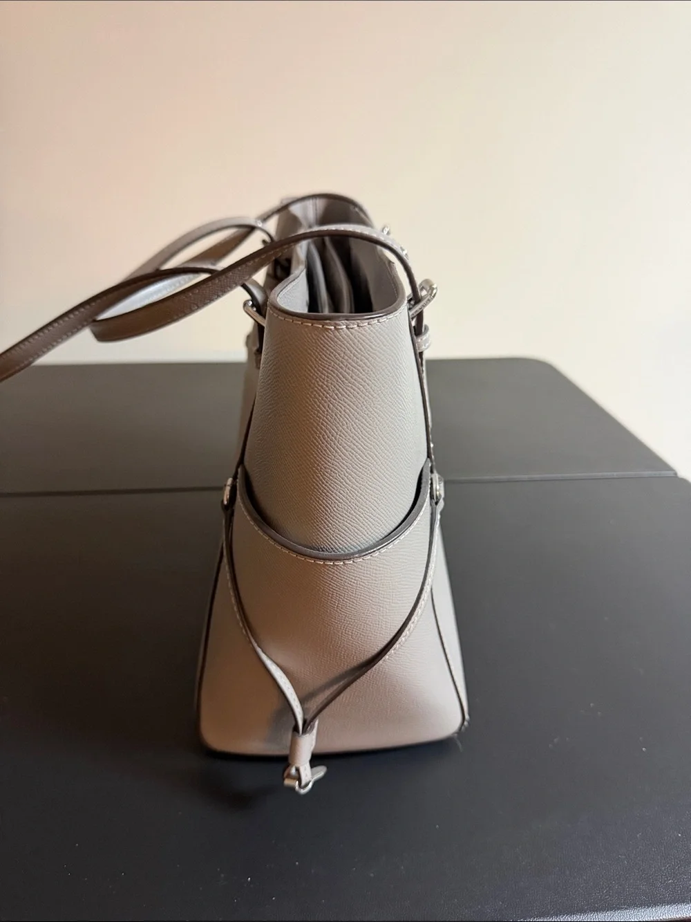 Michael Kors Light Taupe Saffiano Leather Tote